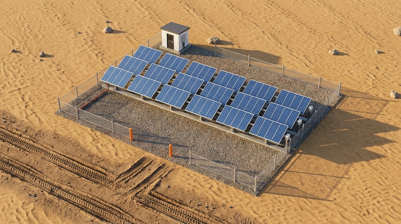 Polished Solar Farm Array