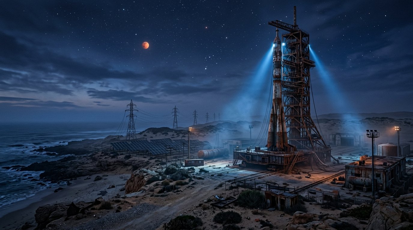 Coastal Sector 47 Launch Site at Twilight